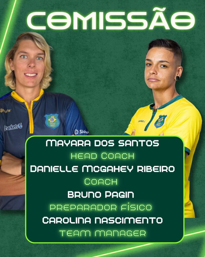 Comissão técnica da Seleção Brasileira no Sul-Americano Feminino 2026